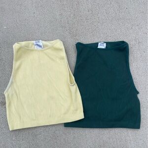 Cotton On Women’s Small Bundle of 2‎ Work Out Athletic Tank Tops Corduroy Active